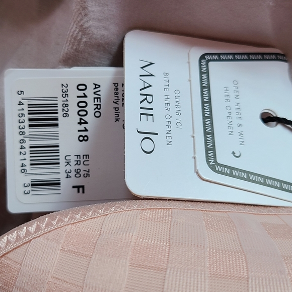$120 & FREE SHIPPING! Marie Jo light pink Avero bra EU 34F/US 34DDD (BRAND NEW) - Picture 6 of 6
